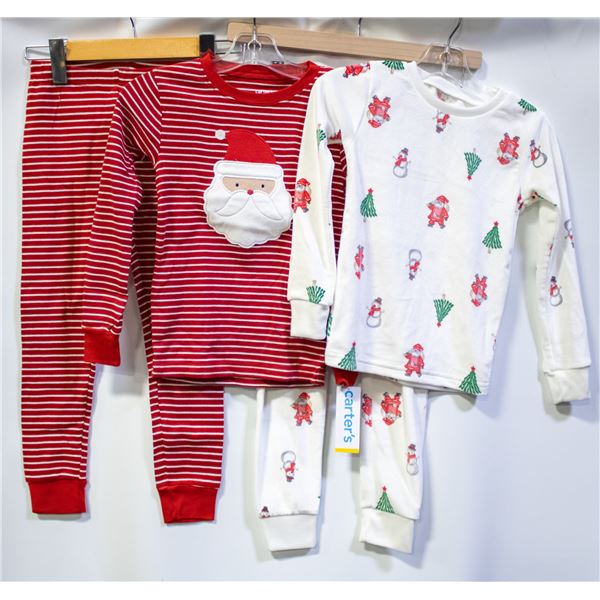 2 PAIRS OF CHILDRENS SIZE 5/5A CHRISTMAS PJS