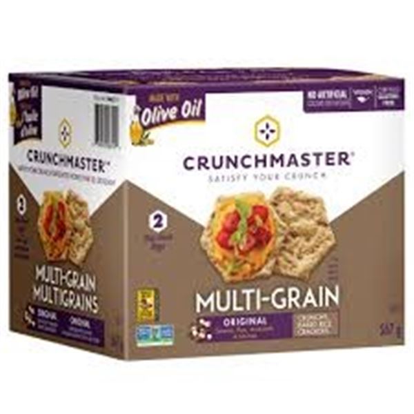 NEW CRUNCHMASTER MULTI-GRAIN BAKED RICE CRACKERS