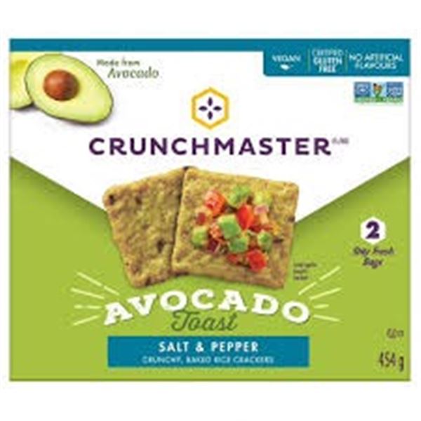 NEW CRUNCHMASTER AVOCADO TOAST RICE CRACKERS