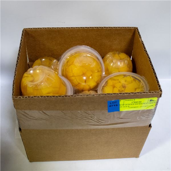 BOX OF 20 DOLE DICED PEACHES IN FRUIT JUICE