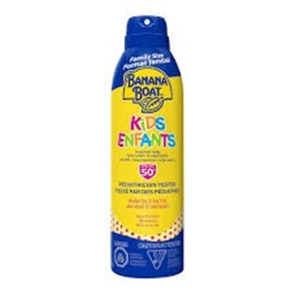 3 PACK OF BANANA BOAT KIDS SUNSCREEN SPRAY SPF 50+