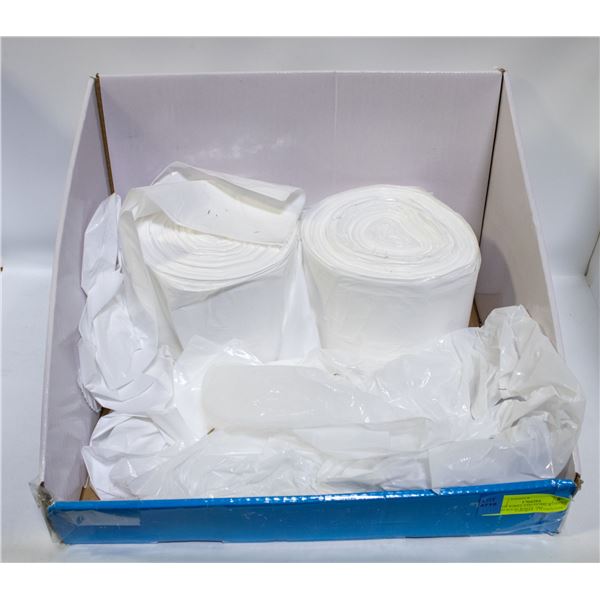 BOX OF KIRKLAND HOME & OFFICE TRASH BAGS WHITE 10G
