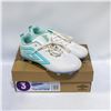 Image 1 : UMBRO AURORA KIDS SOCCER CLEATS WHITE & TEAL SZ 3