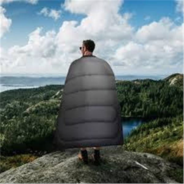 BELOW ZERO WEARABLE OUTDOOR BLANKET GREY