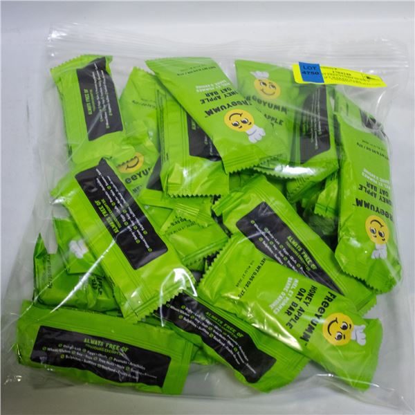 BAG OF 27 FREEYUMM HONEY APPLE SOFT BAKED BARS