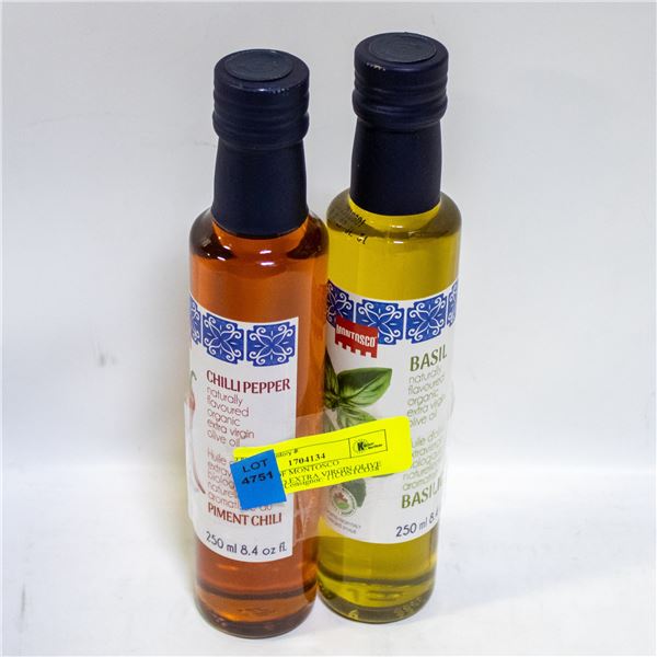 NEW 2 PK OF MONTOSCO FLAVOURED EXTRA VIRGIN OLIVE