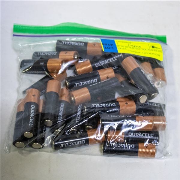 BAG OF 30 DURACELL AA ALKALINE BATTERIES