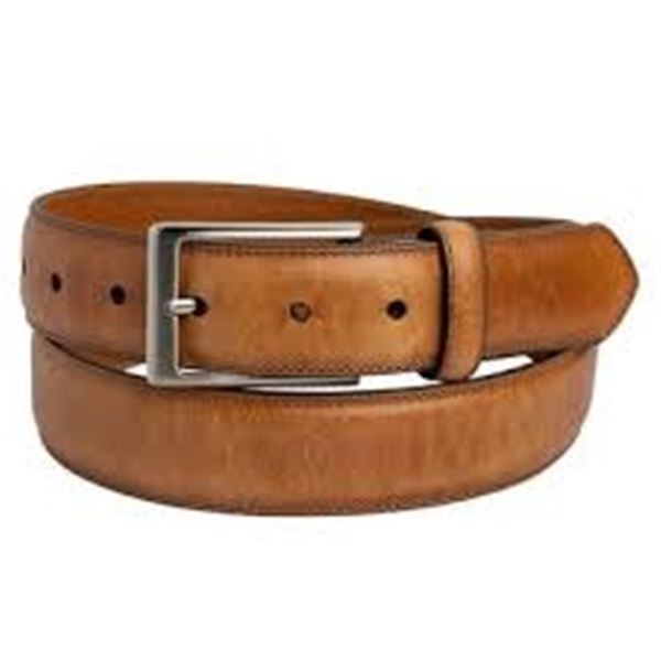 VINCE CAMUTO MENS LEATHER BELT BROWN SIZE LG 36-38