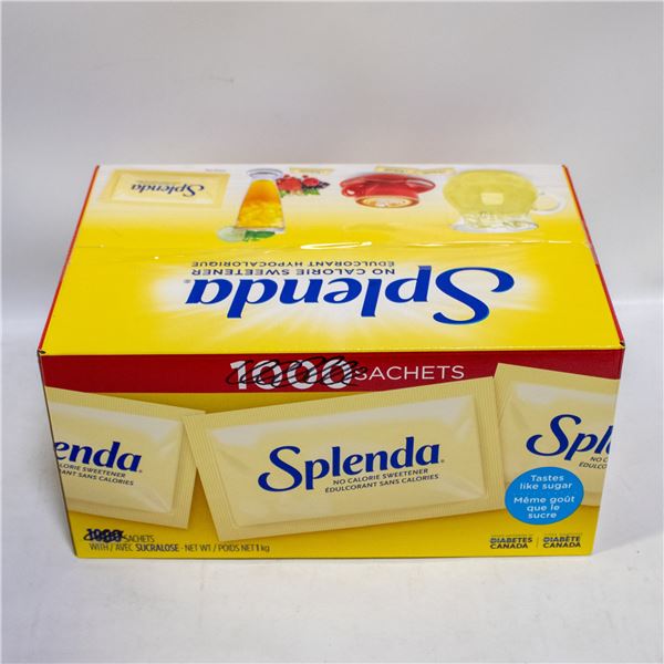BOX OF SPLENDA NO CALORIE SWEETENERS PACKS
