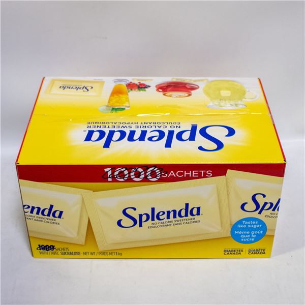 BOX OF SPLENDA NO CALORIE SWEETENERS PACKS