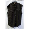 Image 1 : NEW MILWAUKEE APPAREL DENIM BUTTON UP VEST BROWN