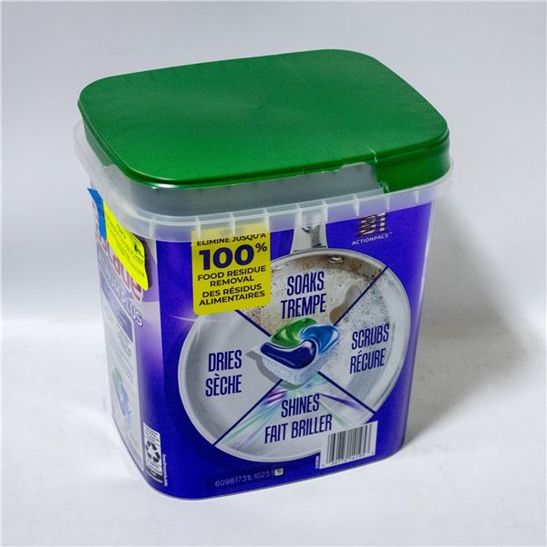 CONTAINER OF CASCADE PLATINUM PLUS DISHWASHER PODS