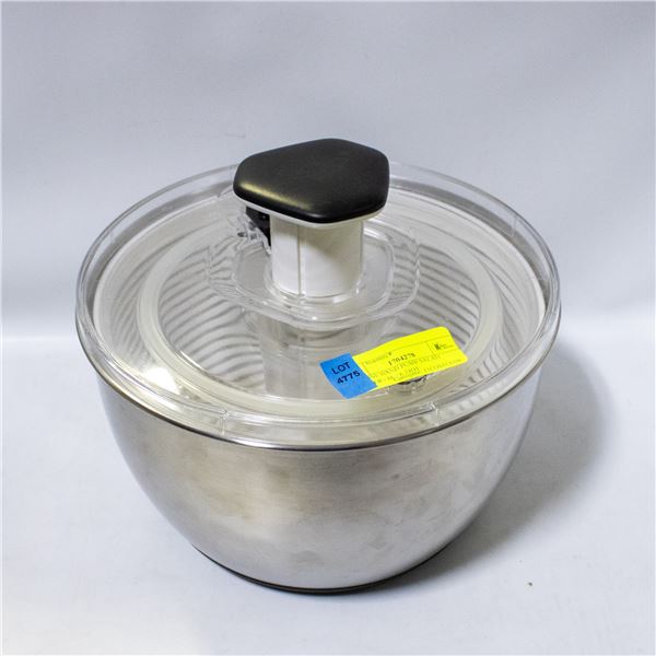 MUI ONE HAND PUMP SALAD SPINNER - 6L / 6.34QT