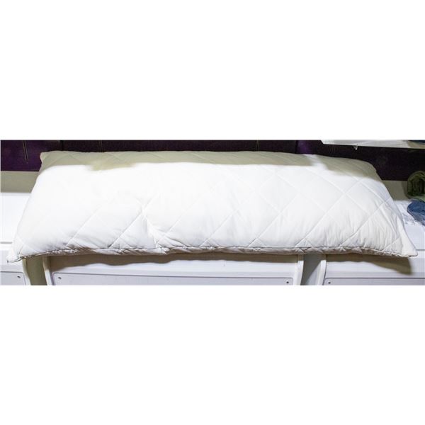 BELOW ZERO COOLING BODY PILLOW WHITE - 20 X 54"