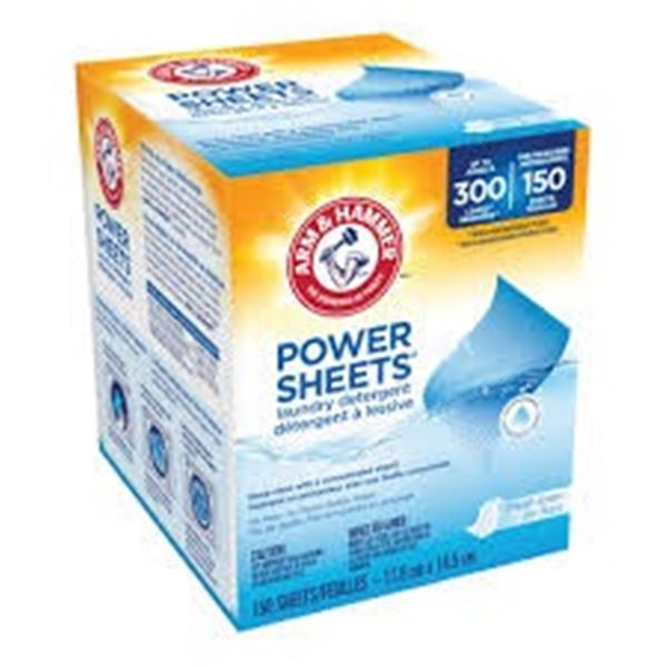 NEW 3 PK OF ARM & HAMMER POWER SHEETS LAUNDRY