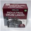 Image 1 : KIRKLAND INDUSTRIAL DRUM LINERS BLACK 55G / 208L