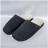 Image 1 : NUKNUUK MENS FUR LINED SLIPPERS GREY SIZE 9
