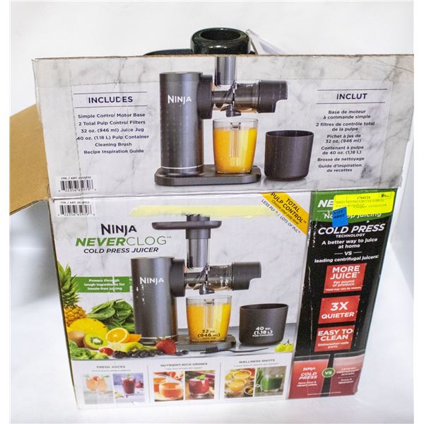 NINJA NEVERCLOG COLD PRESS JUICER WITH PULP