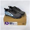 Image 1 : UMBRO KIDS AURORA SOCCER CLEATS BLACK & BLUE SZ 3
