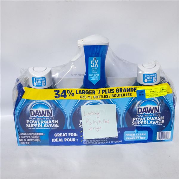 NEW 3 PACK OF DAWN POWERWASH DISH SPARY & SPRAYER