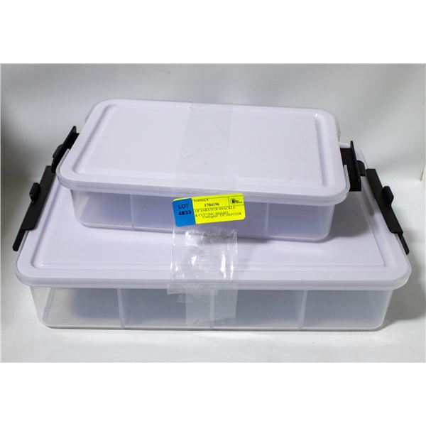 2 PACK OF SABATIER SNACKLE BOXES & CUTTING BOARD