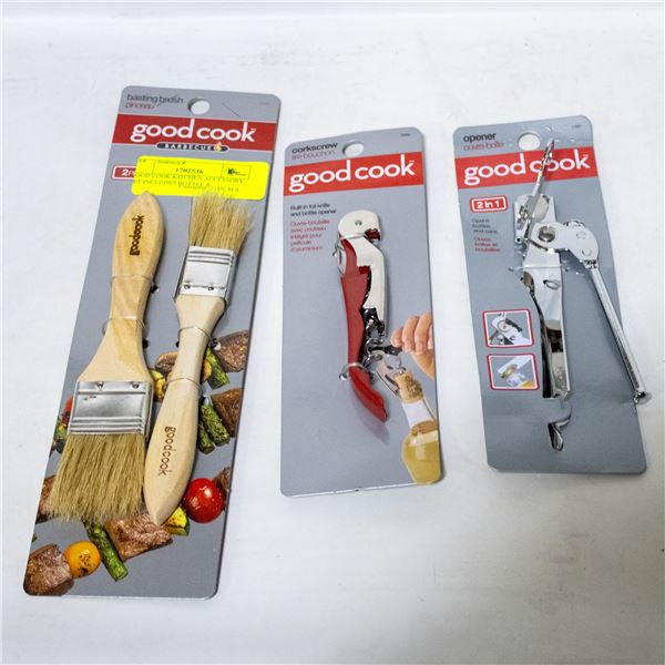 GOOD COOK KITCHEN ACCESSORY SET INCLUDES BOTTLE &