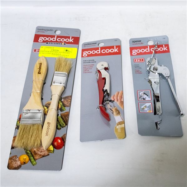 GOOD COOK KITCHEN ACCESSORY SET INCLUDES BOTTLE &