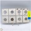 Image 1 : 8 KEY DATE CANADIAN NICKELS 1951,52,49,57 ETC