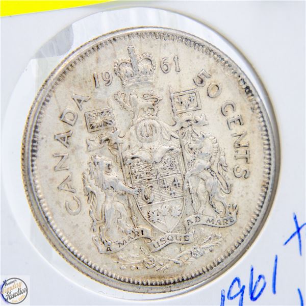 1961 CANADIAN SILVER HALF DOLLAR