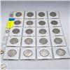 Image 1 : 20 CANADIAN HALF DOLLARS FROM 1968 TO 1987