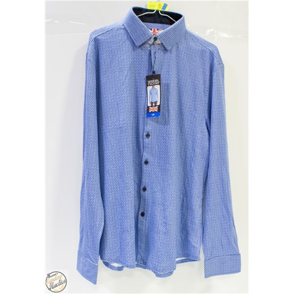 NEW MODERN ENGLISH COLLARD BUTTON UP DRESS SHIRT