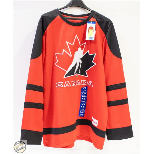 BRAND NEW TEAM CANADA LARGE SIZE HOCKEY JERSEY