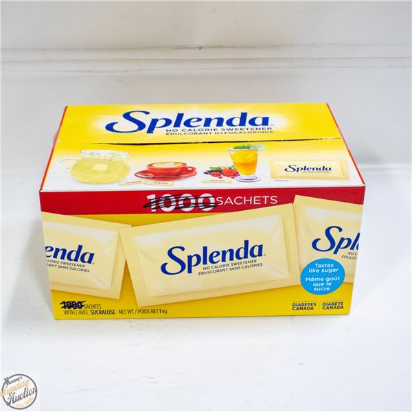 BOX OF SPLENDA NO CALORIE SWEETENERS PACKS