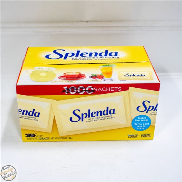 BOX OF SPLENDA NO CALORIE SWEETENERS PACKS