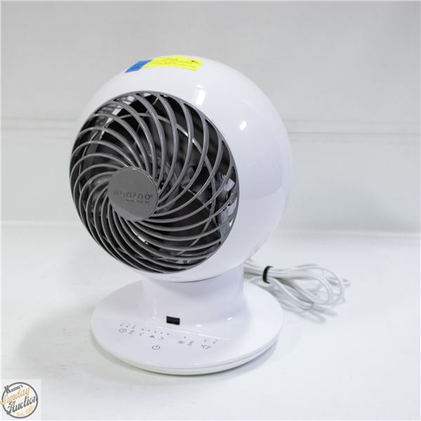 WOOZOO GLOBE FAN 5-SPEEDS WITH REMOTE - WHITE