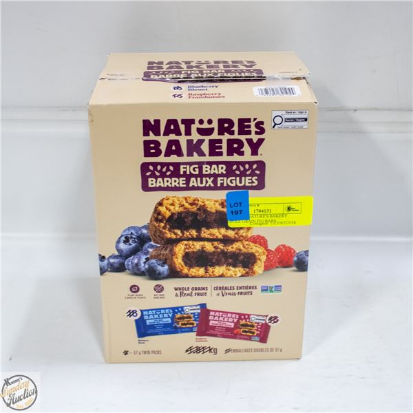 BOX OF 30 NATURE'S BAKERY WHOLE GRAIN FIG BARS