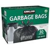Image 1 : NEW KIRKLAND GARBAGE BAGS BLACK 30G / 113L