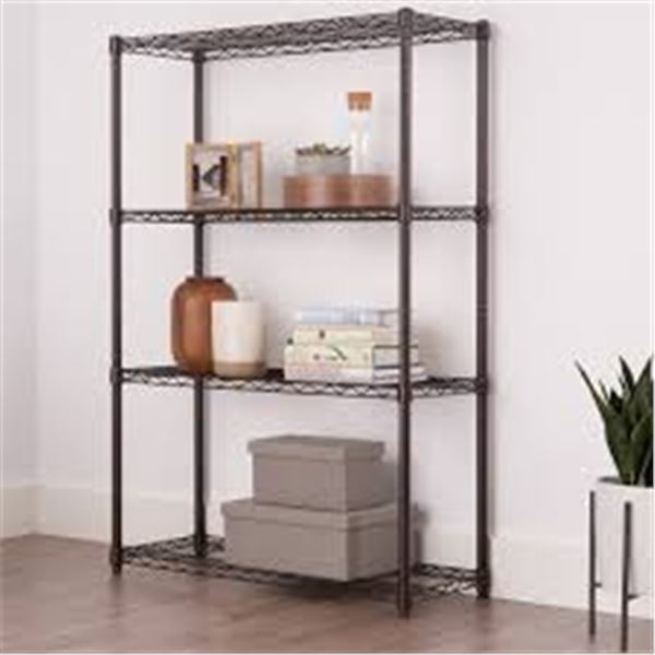 BRAND NEW TRINITY 4-TIER BRONZE WIRE SHELVING RACK