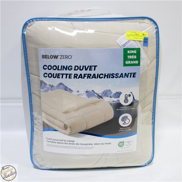 BELOW ZERO COOLING DUVET KING SIZE