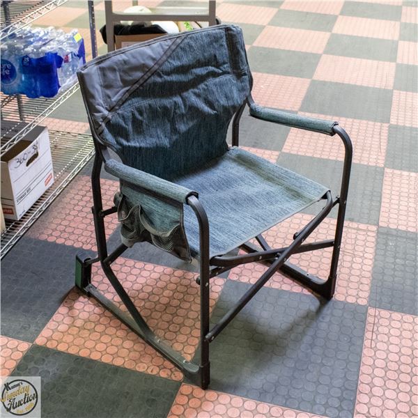 MACSPORTS OUTDOOR FOLDABLE ROCKING CHAIR