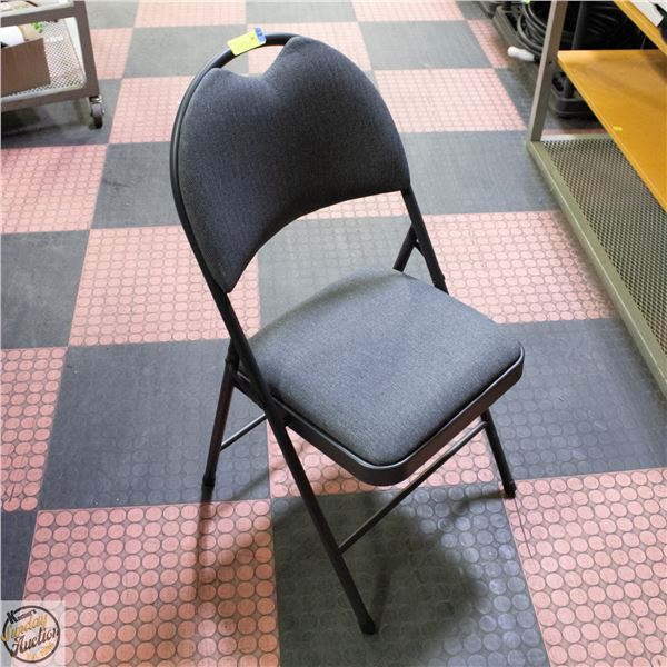 STARELITE METAL FOLDING CHAIR WITH FABRIC CUSHIONS