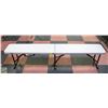 Image 1 : LIFETIME FOLD-IN-HALF PLASTIC BENCH WHITE - 6FT