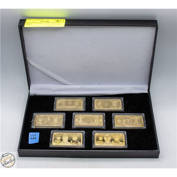 POLICE SEIZURE: 7 GOLD PLATED BARS