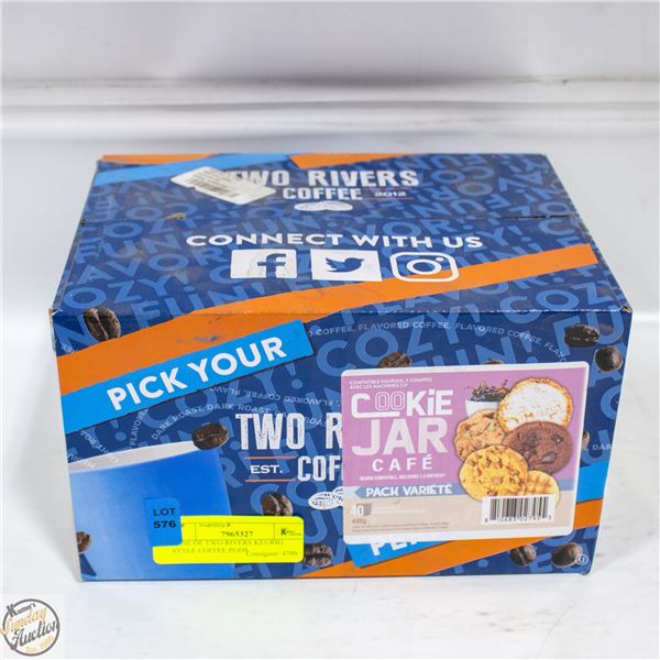 CASE OF TWO RIVERS KEURIG STYLE COFFEE PODS