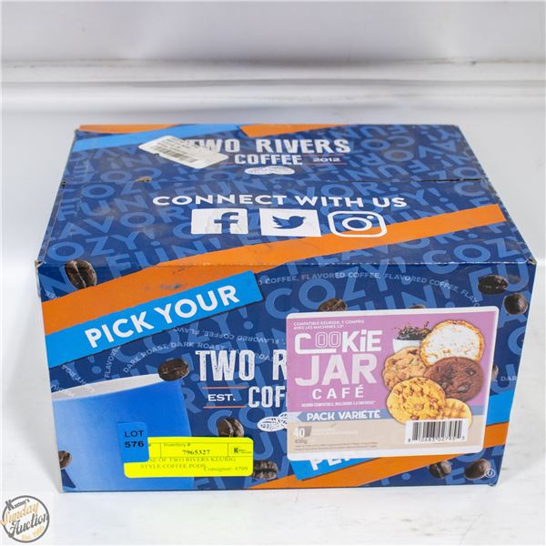 CASE OF TWO RIVERS KEURIG STYLE COFFEE PODS