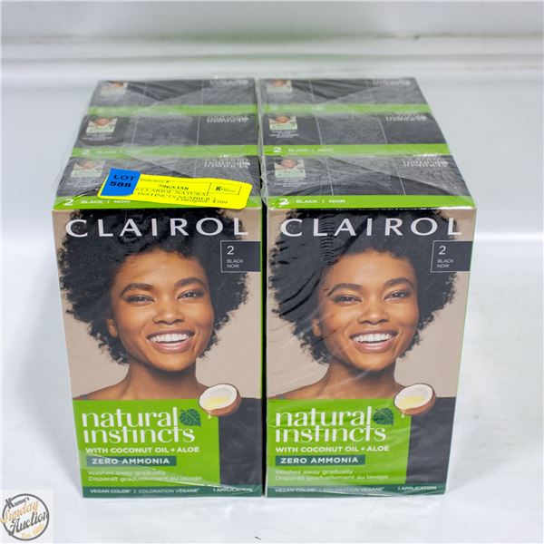 LOT OF 6 CLARIOL NATURAL BEAUTY INSTINCTS NUMBER 2
