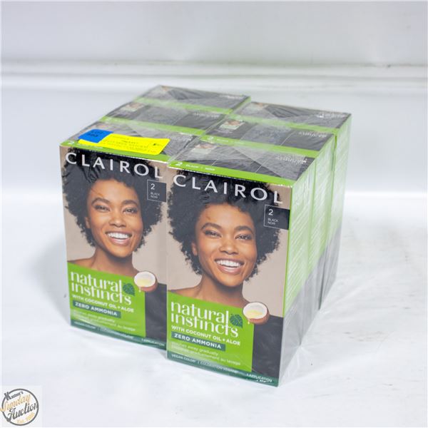 LOT OF 6 CLARIOL NATURAL BEAUTY INSTINCTS NUMBER 2