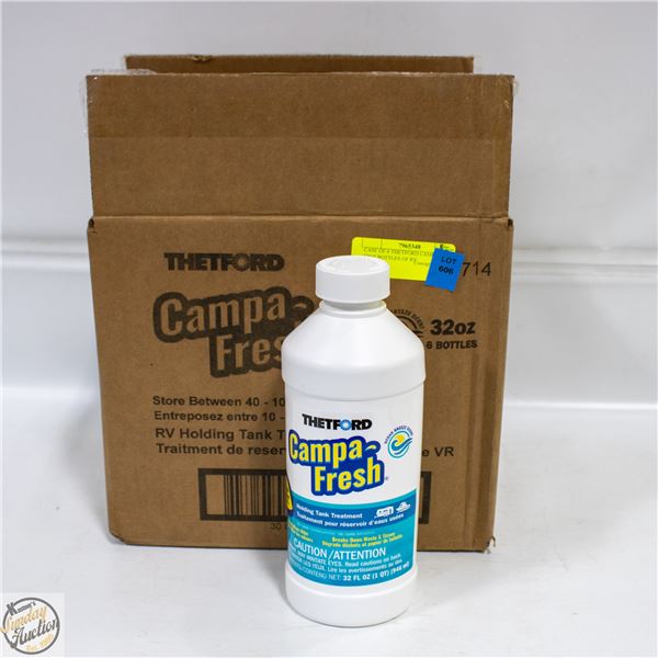 CASE OF 6 THETFORD CAMPA FRESH 32 OZ BOTTLES OF RV