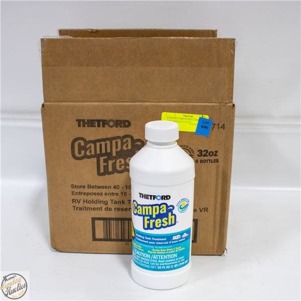 CASE OF 6 THETFORD CAMPA FRESH 32 OZ BOTTLES OF RV