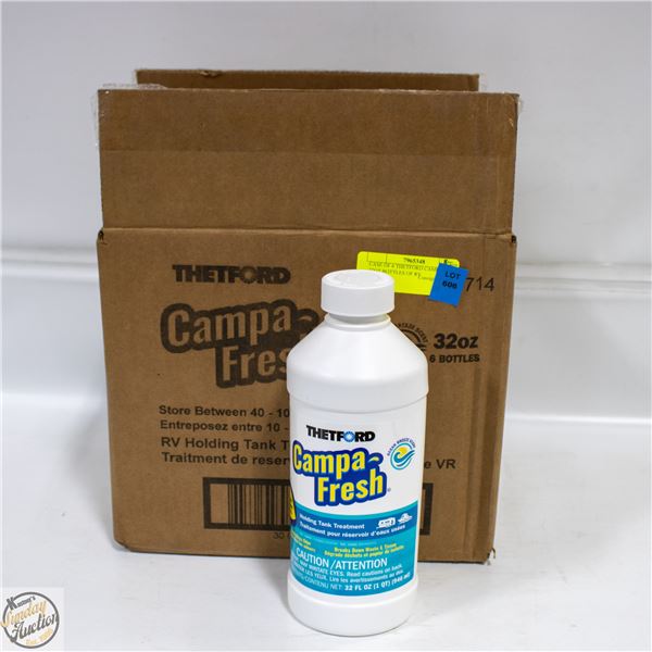 CASE OF 6 THETFORD CAMPA FRESH 32 OZ BOTTLES OF RV